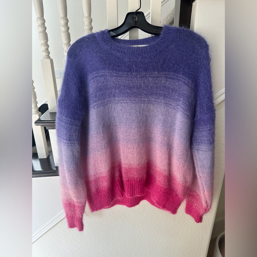 Marant Etoile Gradient Mohair Ombre Sweater, Size 36